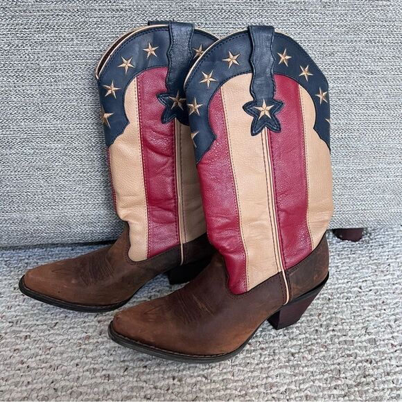 Crush by Durango Women's Stars and Stripes Flag Western Boot - Picture 1 of 13